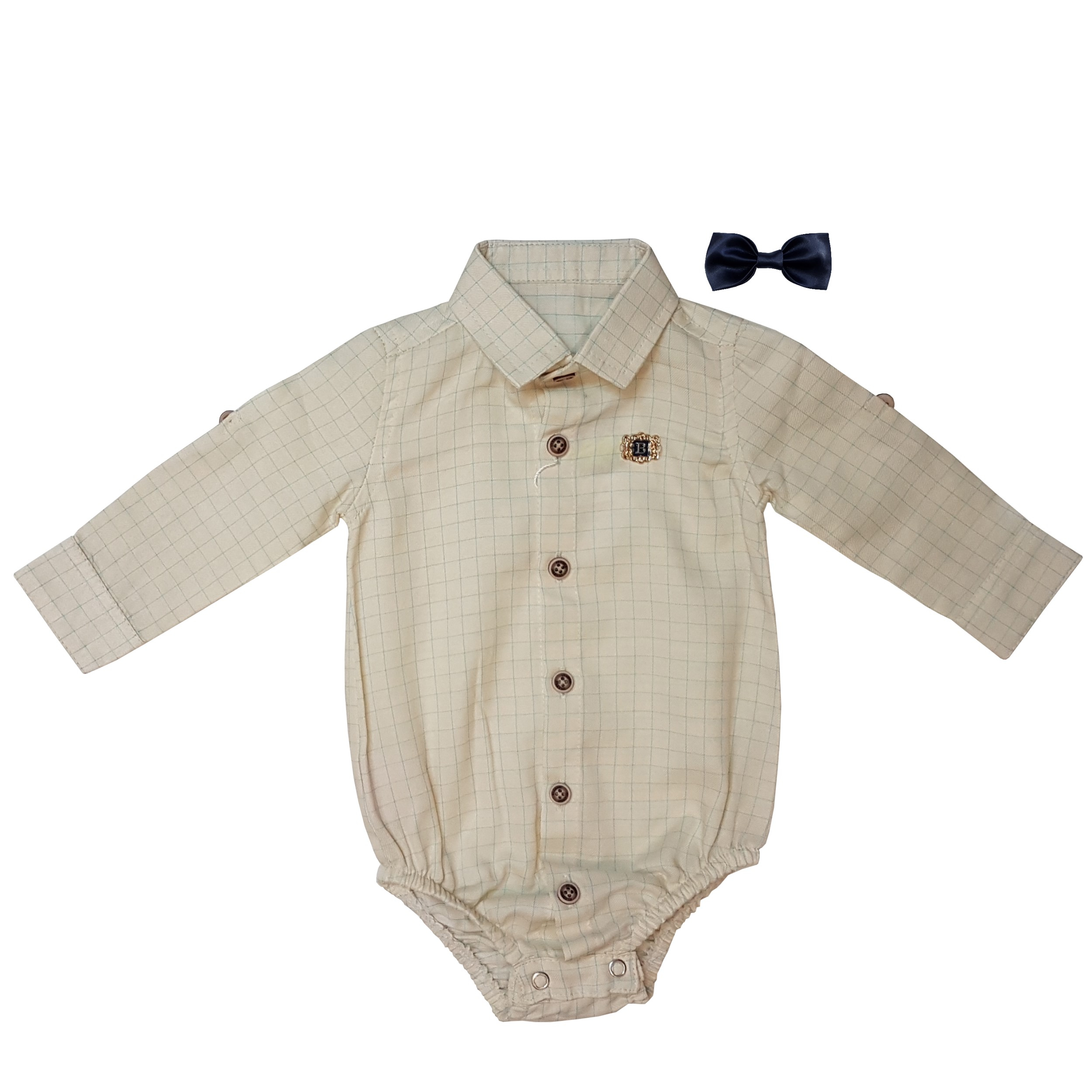  ست بادی و پاپیون نوزادی پسرانه کد 0110