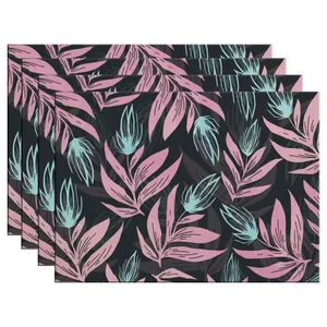 زیربشقابی طرح گل کد IDM 206  بسته 4 عددی