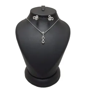 نیم ست نقره زنانه طرح بی نهایت