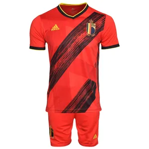 ست پیراهن و شلوارک ورزشی مردانه طرح بلژیک کد 2019.20