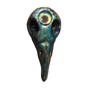 آویز گردنبند طرح جمجمه کلاغ مدل 2n