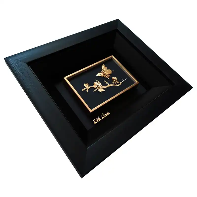 تابلو طلا کوب زرکات طرح بهار مدل F121