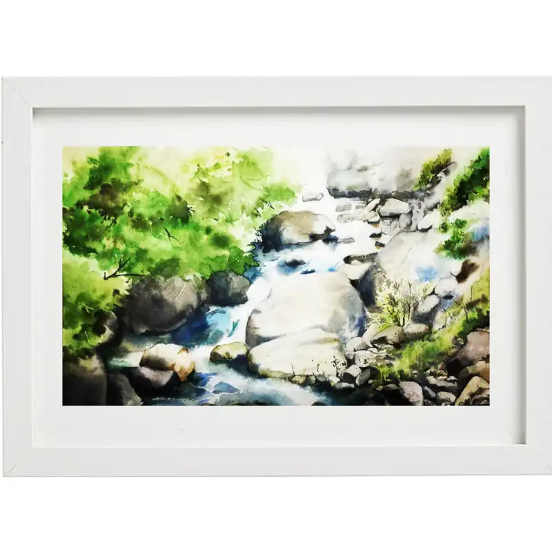 تابلو نقاشی آبرنگ طرح طبیعت کد WS_011