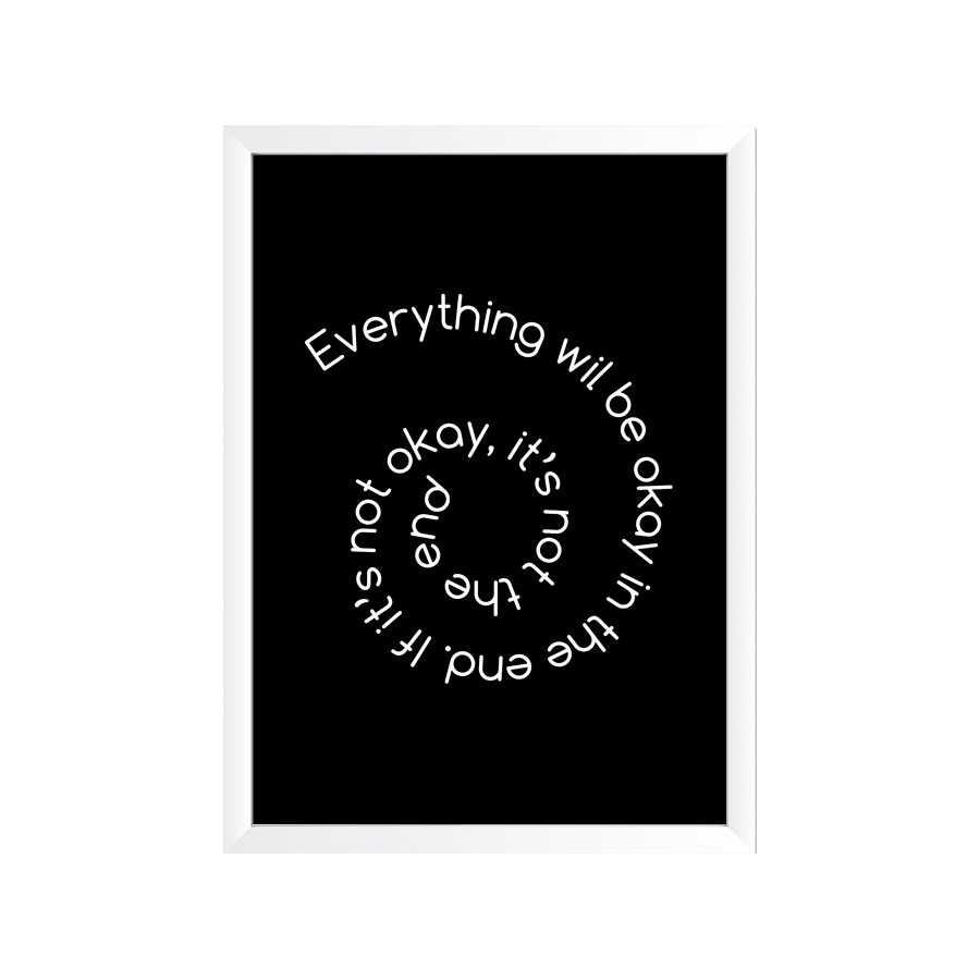 تابلو وینا مدل Everything Will Be Ok