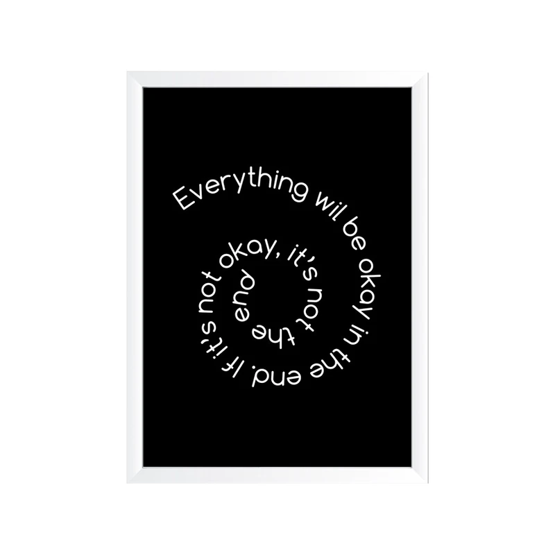 تابلو وینا مدل Everything Will Be Ok