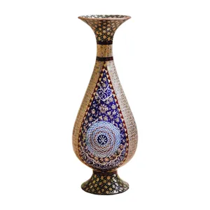 گلدان خاتم کاری مسی کد 041007700007