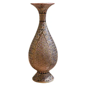 گلدان خاتم کاری مسی کد 041007700002