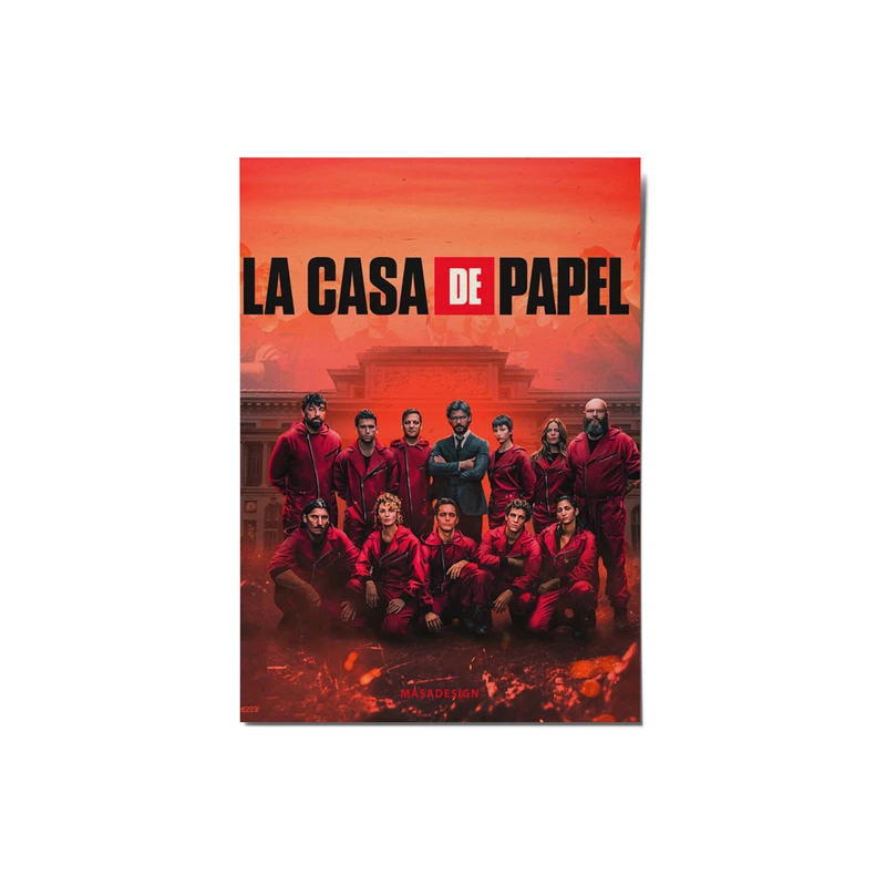  کارت پستال ماسا دیزاین طرح la casa de papel کد postv239