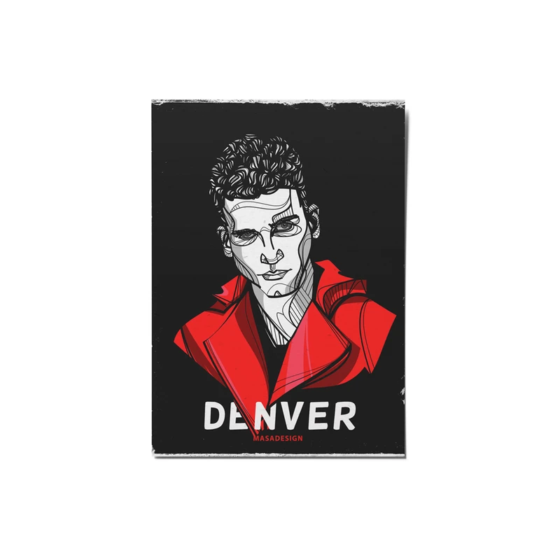  کارت پستال ماسا دیزاین طرح la casa de papel کد postv240