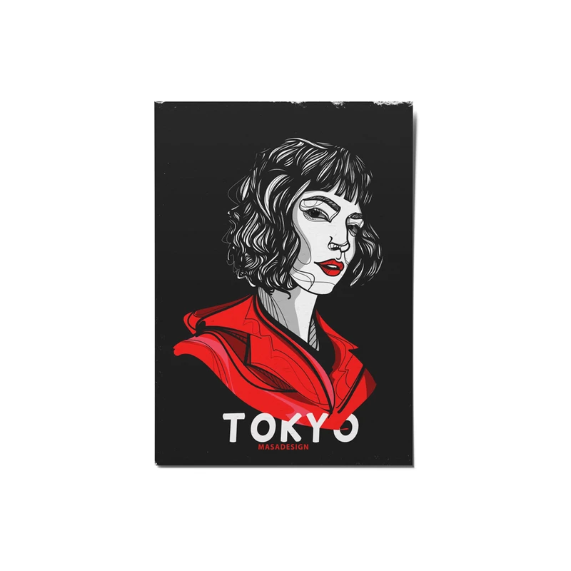  کارت پستال ماسا دیزاین طرح la casa de papel کد postv241