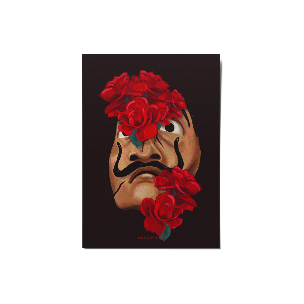  کارت پستال ماسا دیزاین طرح la casa de papel کد postv242