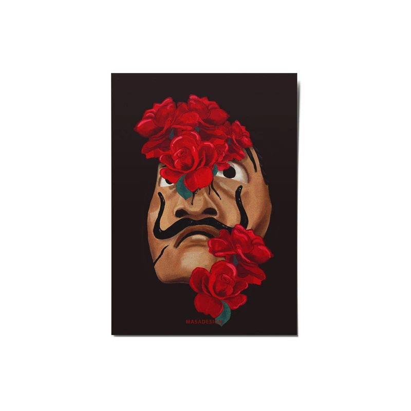  کارت پستال ماسا دیزاین طرح la casa de papel کد postv242