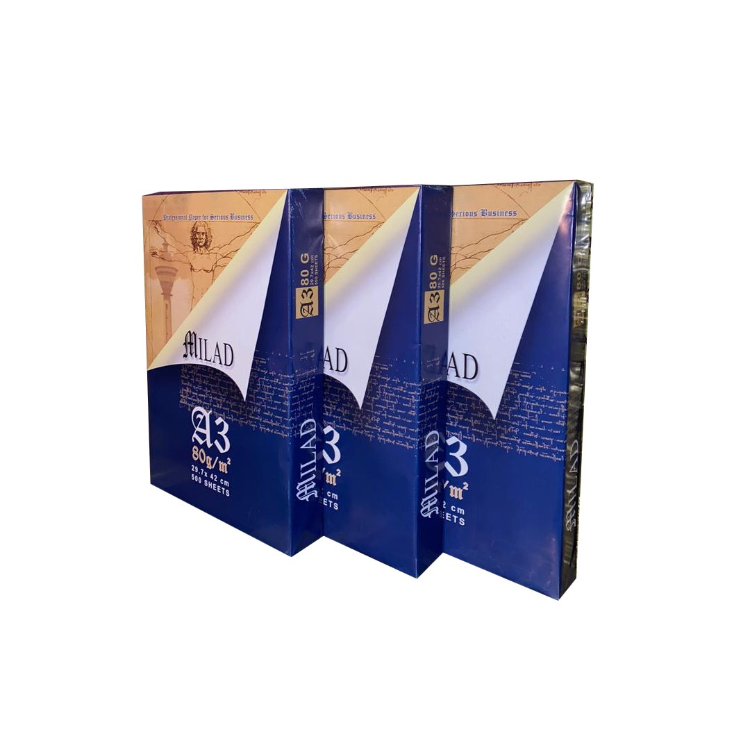 کاغذ A3 میلاد کد 20 3 بسته 1500 عددی
