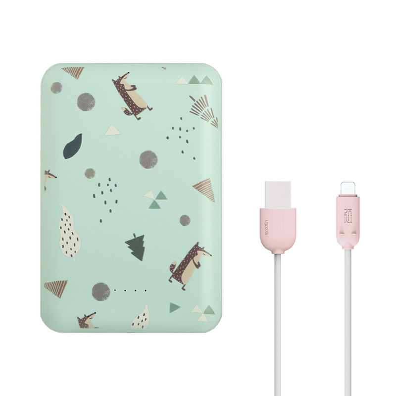   شارژر همراه مائوکسین مدل T-25-FOX ظرفیت 10000 میلی آمپر ساعت به همراه کابل تبدیل microUSB 