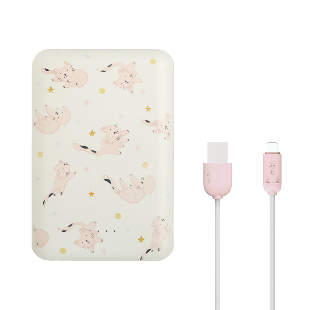  شارژر همراه مائوکسین مدل T-25 Cute Cat - ظرفیت 10000 میلی آمپر ساعت به همراه کابل تبدیل microUSB 