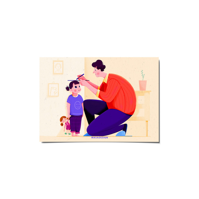 کارت پستال ماسا دیزاین مدل عشق کد postv258