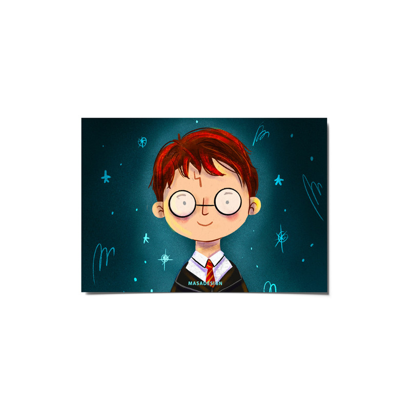 کارت پستال ماسا دیزاین طرح هری پاتر کد postv260