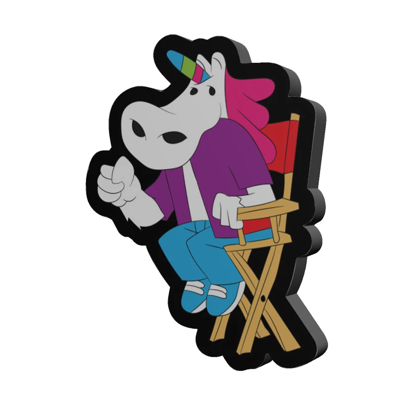 استیکر تزئینی موبایل طرح یونی کورن کد 661