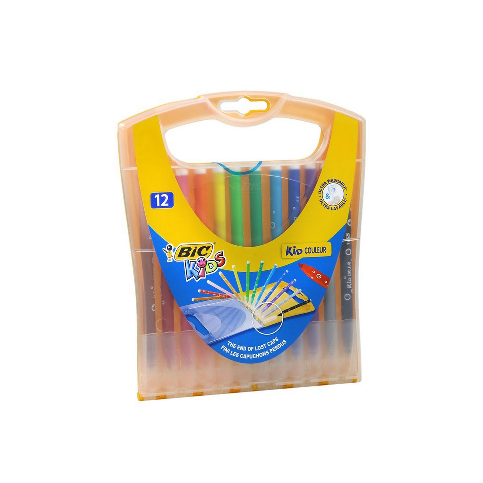 ماژیک رنگ آمیزی 12 رنگ بیک مدل Kid Couleur main 1 4