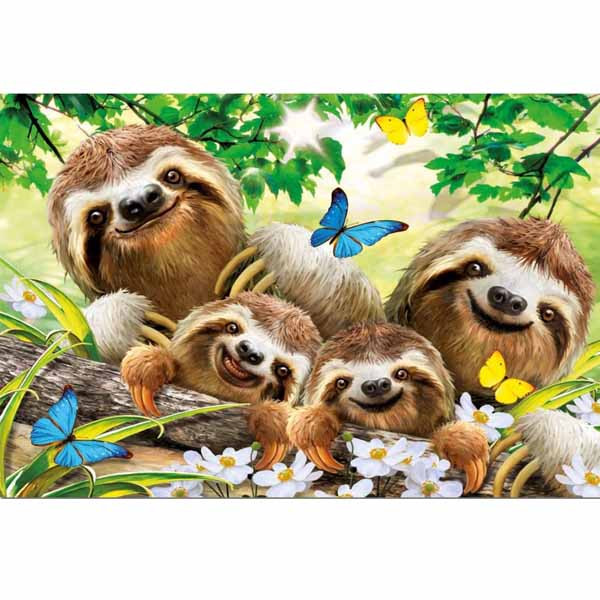 پازل 500 تکه ادوکا مدل LAZY FAMILY
