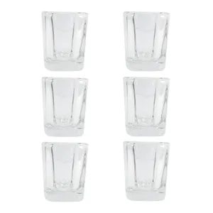 جاشمعی شیشه ای مدل کورال کد 237 بسته 6 عددی