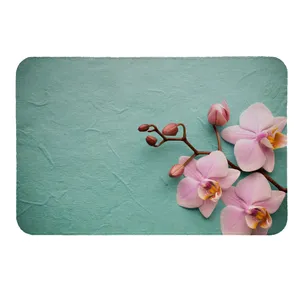 پادری طرح گل ارکیده کد 5253 سایز 80 × 50 سانتی‌متر