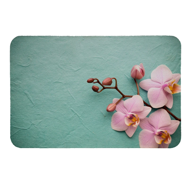 پادری طرح گل ارکیده کد 5253 سایز 80 × 50 سانتی‌متر