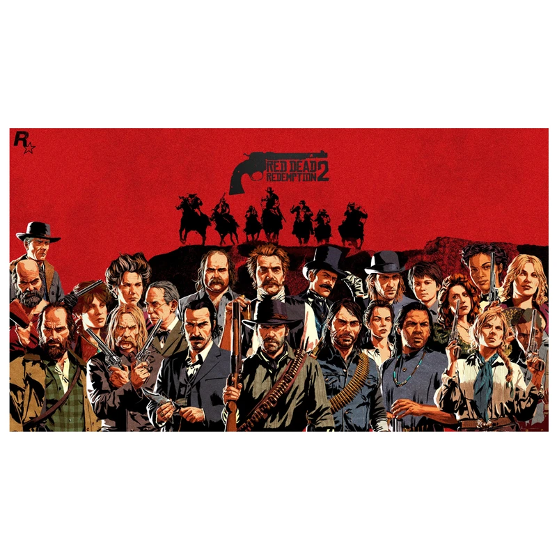 تابلو شاسی طرح بازی Game Red Dead کد AFN 135