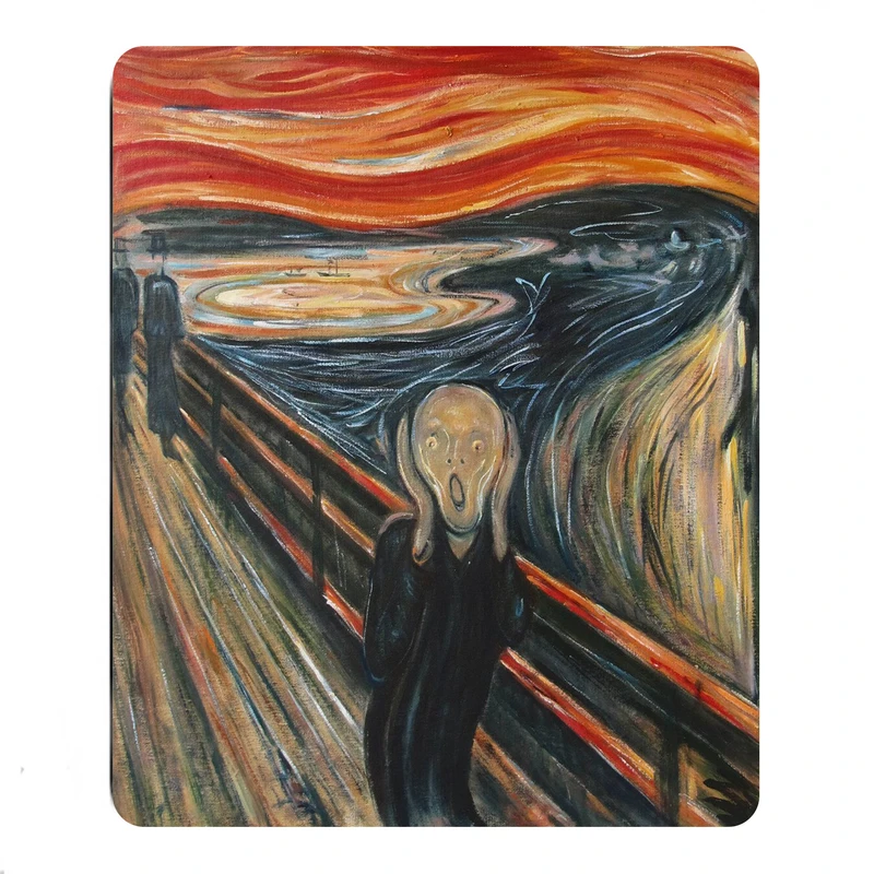 ماوس پد مدل G11 طرح نقاشی The Scream 1893