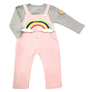 ست تی شرت و سرهمی نوزادی دخترانه کد M215