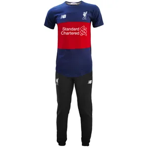 ست تیشرت و شلوار ورزشی مردانه طرح لیورپول کد 9901301n رنگ سرمه ای