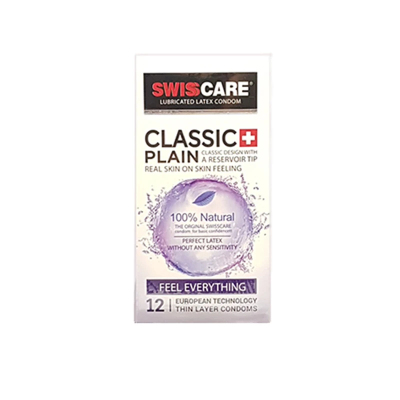 کاندوم سوئیس کر مدل CLASSIC PLAIN بسته 12 عددی