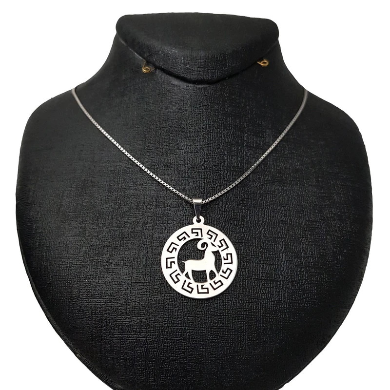  گردنبند زنانه طرح ماه فروردین کد F240