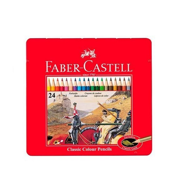 مداد رنگی 24 رنگ فابر کاستل مدل Classic کد MOA