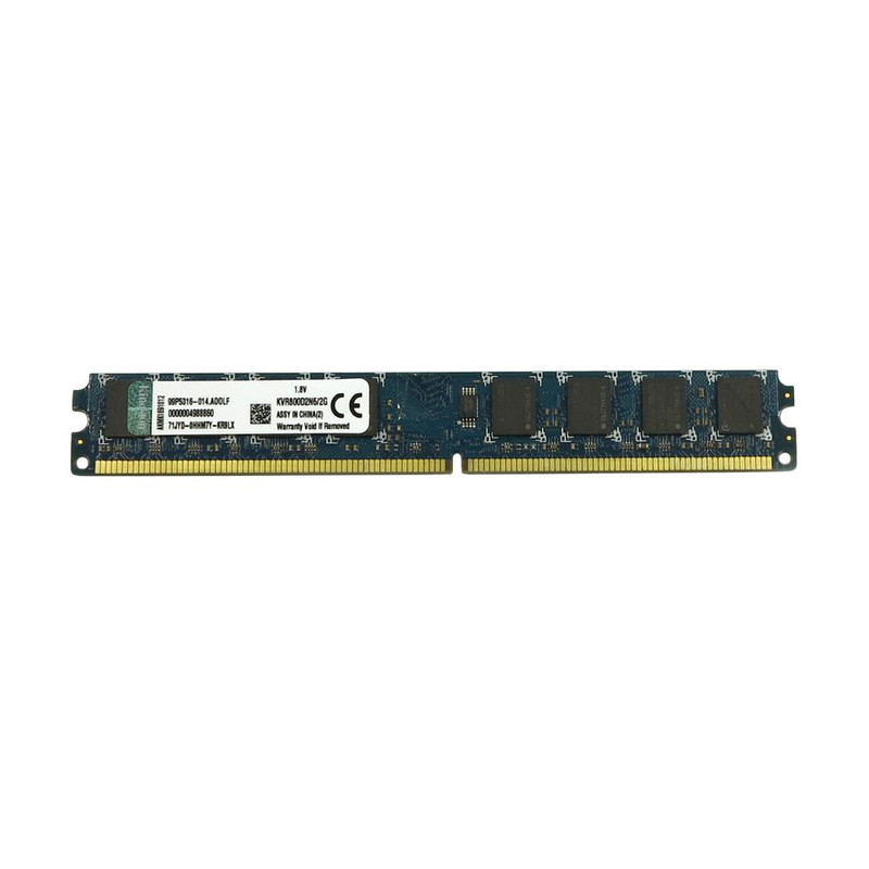رم دسکتاپ DDR2 تک کاناله 800 مگاهرتز CL6 کینگستون مدل slim ظرفیت 2 گیگابایت