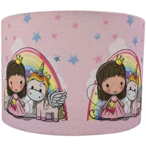 چراغ خواب دیواری اتاق کودک طرح پونی و دختر