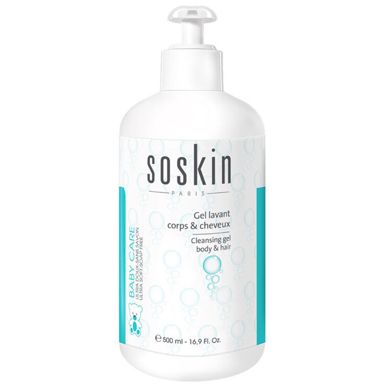 ژل شستشوی سر و بدن ساسکین مدل Ultra soft حجم 500 میلی لیتر