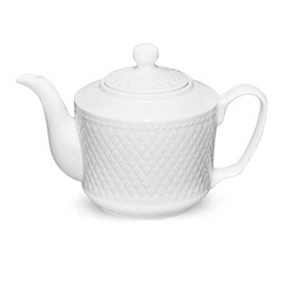 قوری چینی زرین ایران سری رادیانس مدل White2 