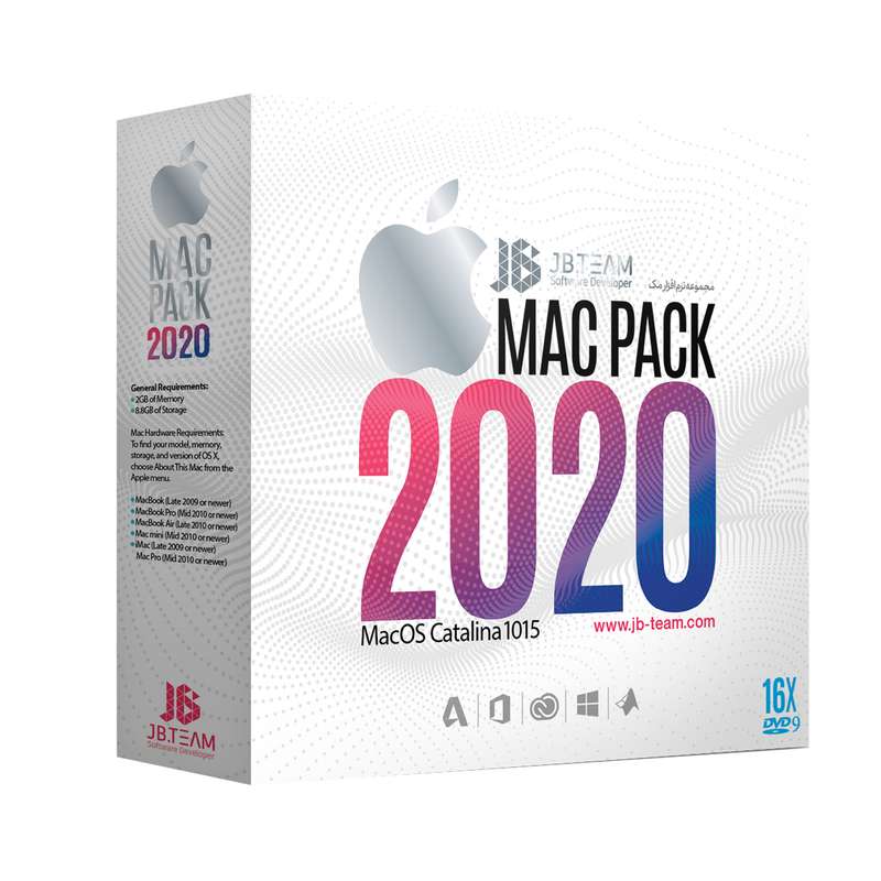 مجموعه نرم افزار JB Mac Pack 2020 نشر جی بی تیم مجموعه نرم افزار JB Mac Pack 2020 نشر جی بی تیم