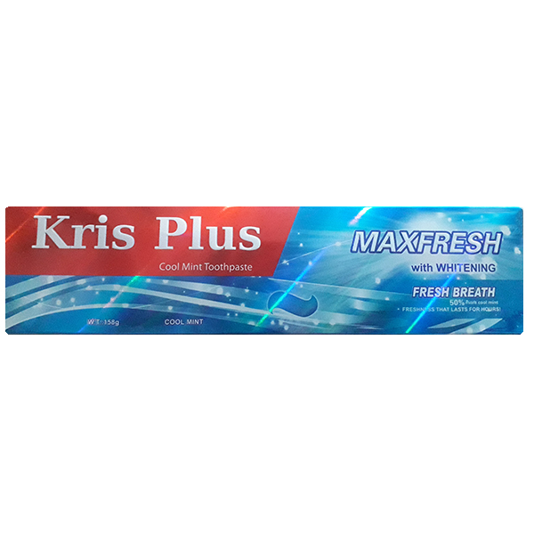 خمیر دندان کریس پلاس مدل Max Fresh Cool Mint حجم 158 میلی لیتر