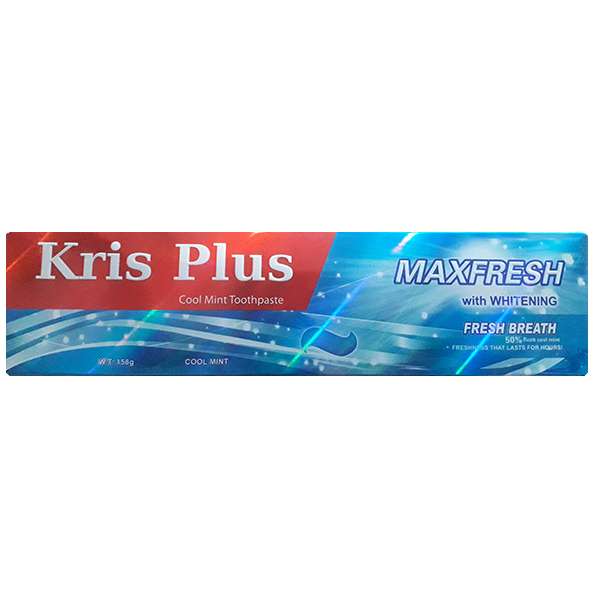 خمیر دندان کریس پلاس مدل Max Fresh Cool Mint حجم 158 میلی لیتر