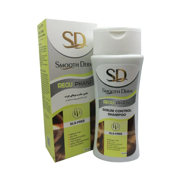 شامپو مو اسموت درم مدل Regu Phane حجم 210 میلی لیتر