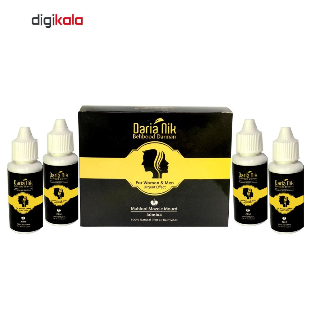 محلول تقویت کننده و رفع سفیدی مو و ابرو بهبود درمان داریا نیک مدل Mourd حجم 30 میلی لیتر بسته 4 عددی -  - 3