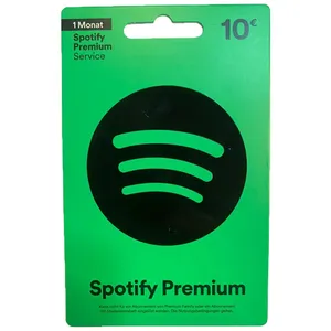 گیفت کارت اسپاتیفای ۱۰ یورویی مدل premium