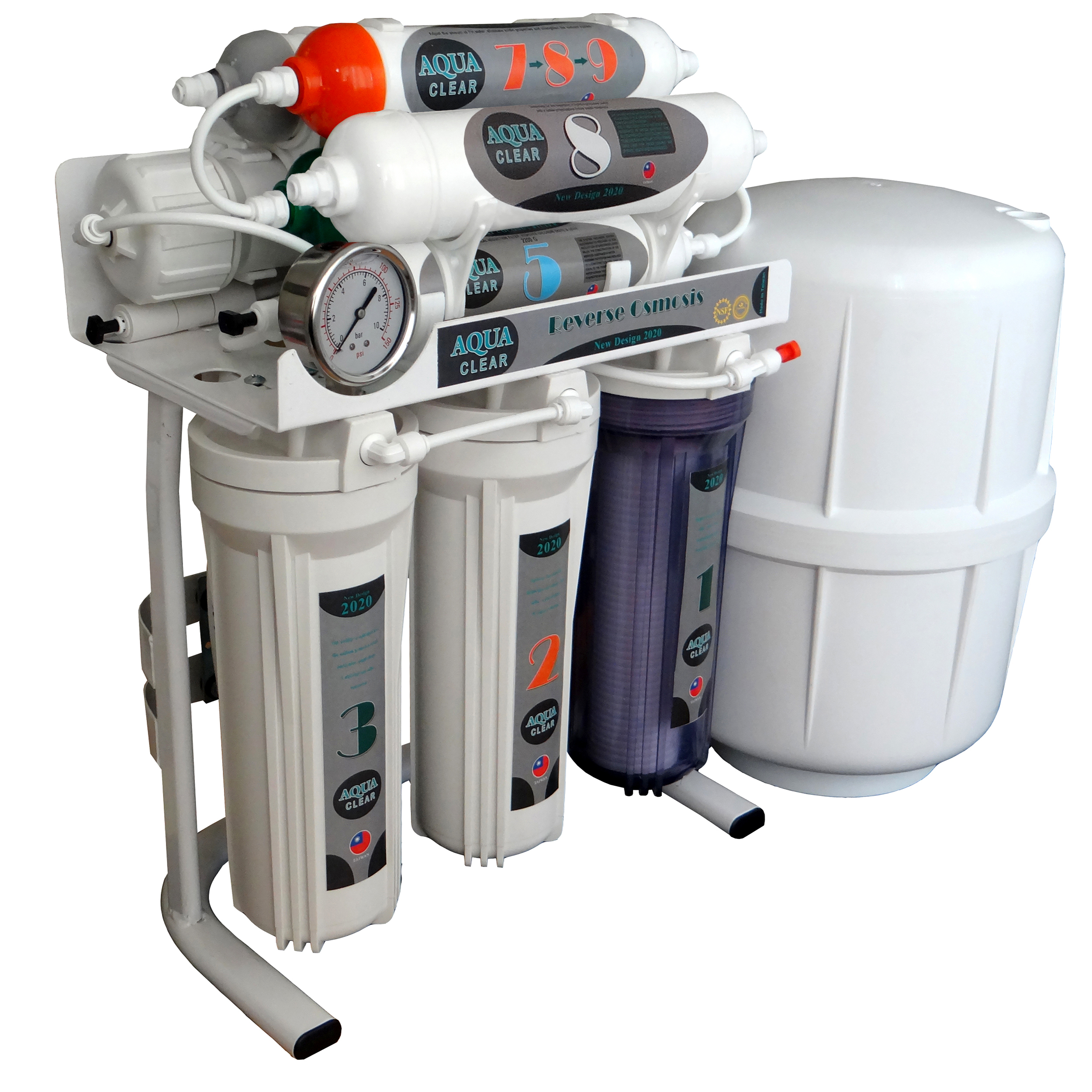 دستگاه تصفیه کننده آب آکوآکلیر مدل NEWDESIGN 2020 - AFQ9 به همراه فیلتر مجموعه 3 عددی