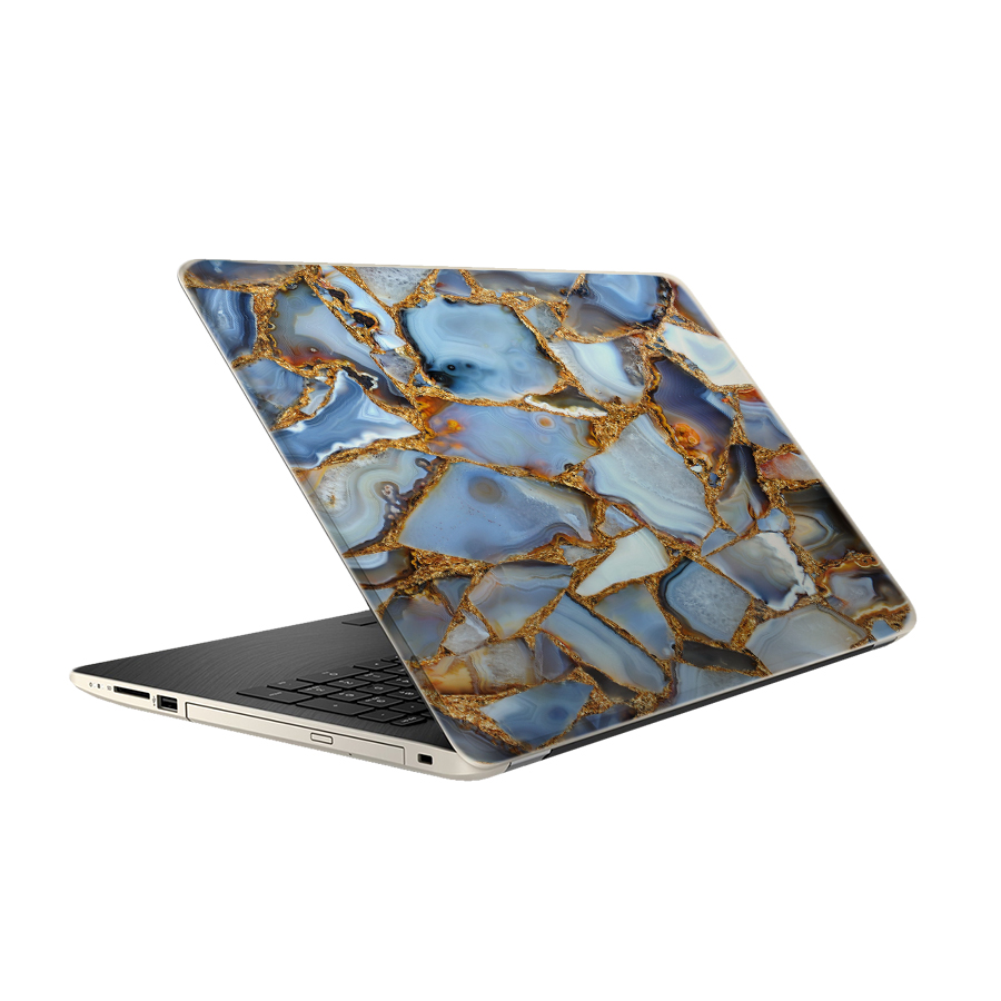 استیکر لپ تاپ تیداکس گروپ طرح سنگ ابی مدل TIE516 مناسب برای لپ تاپ 15.6 اینچ