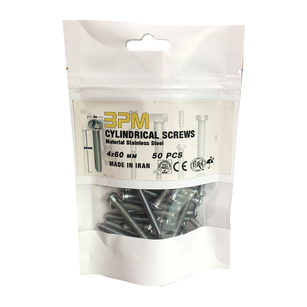 پیچ استوانه مدل BPM4-60 بسته 50 عددی