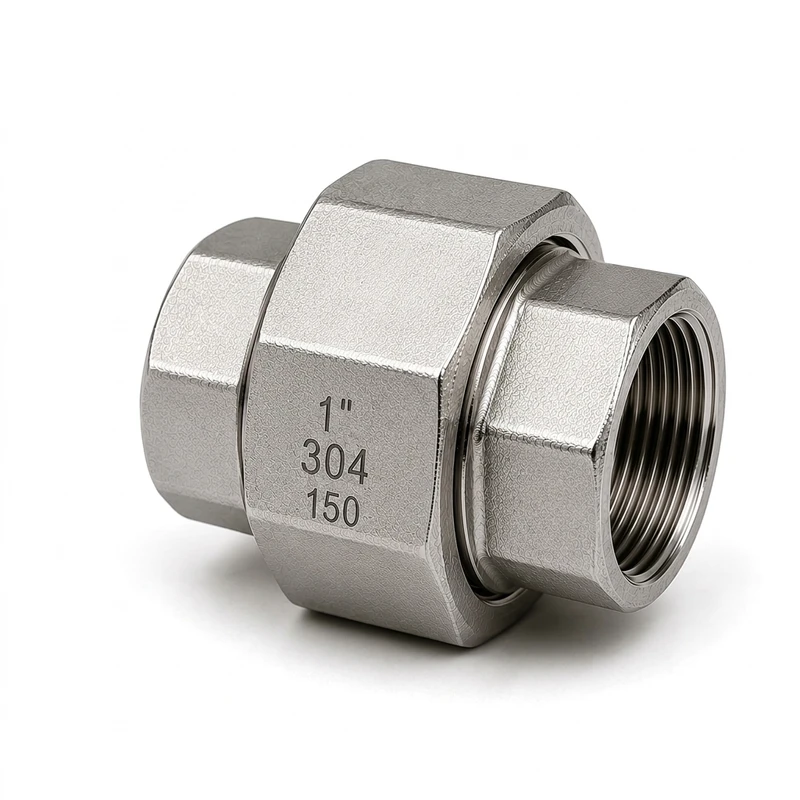 اتصال مهره ماسوره مدل استیل دنده ای کد STMM-1 Inch