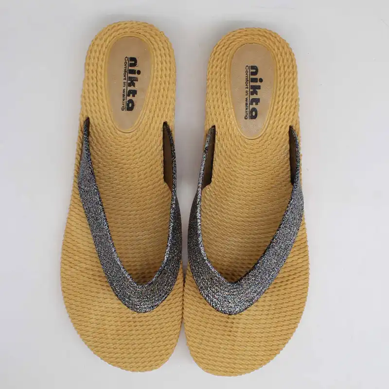 دمپایی لاانگشتی زنانه نیکتا مدل LPC012 کد L1- 03 رنگ مشکی