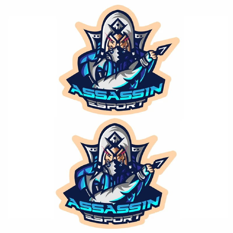 برچسب بدنه خودرو طرح نینجا ASSASSIN کد 08 بسته 2 عددی